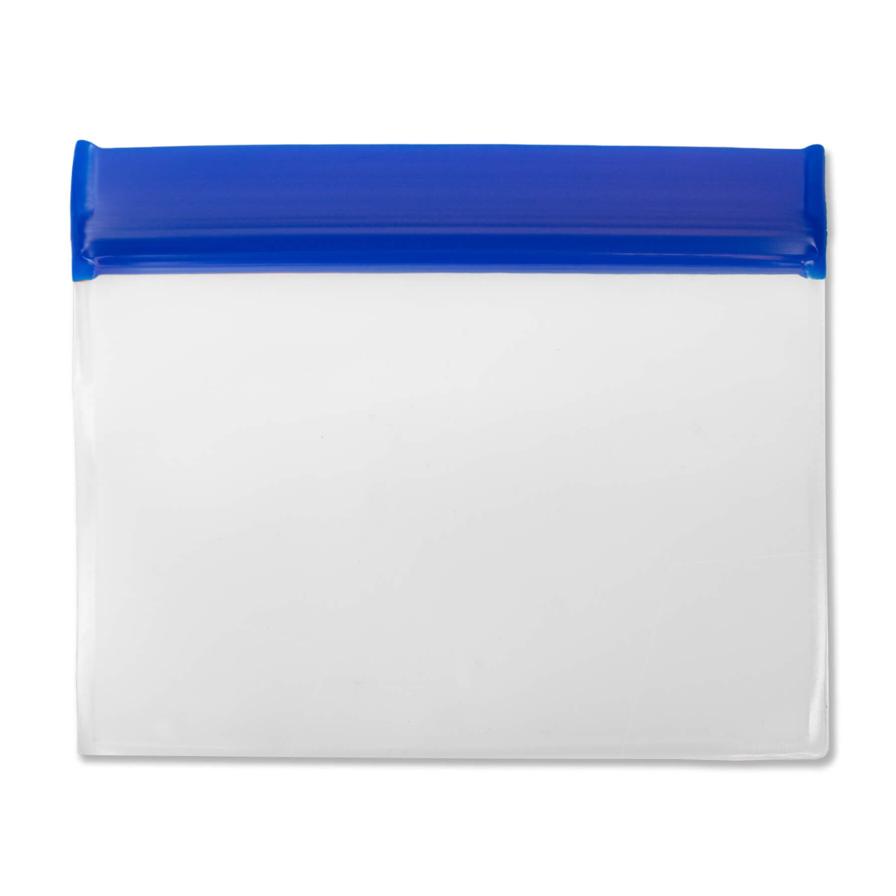 Clear with Blue Zip Lock Blank